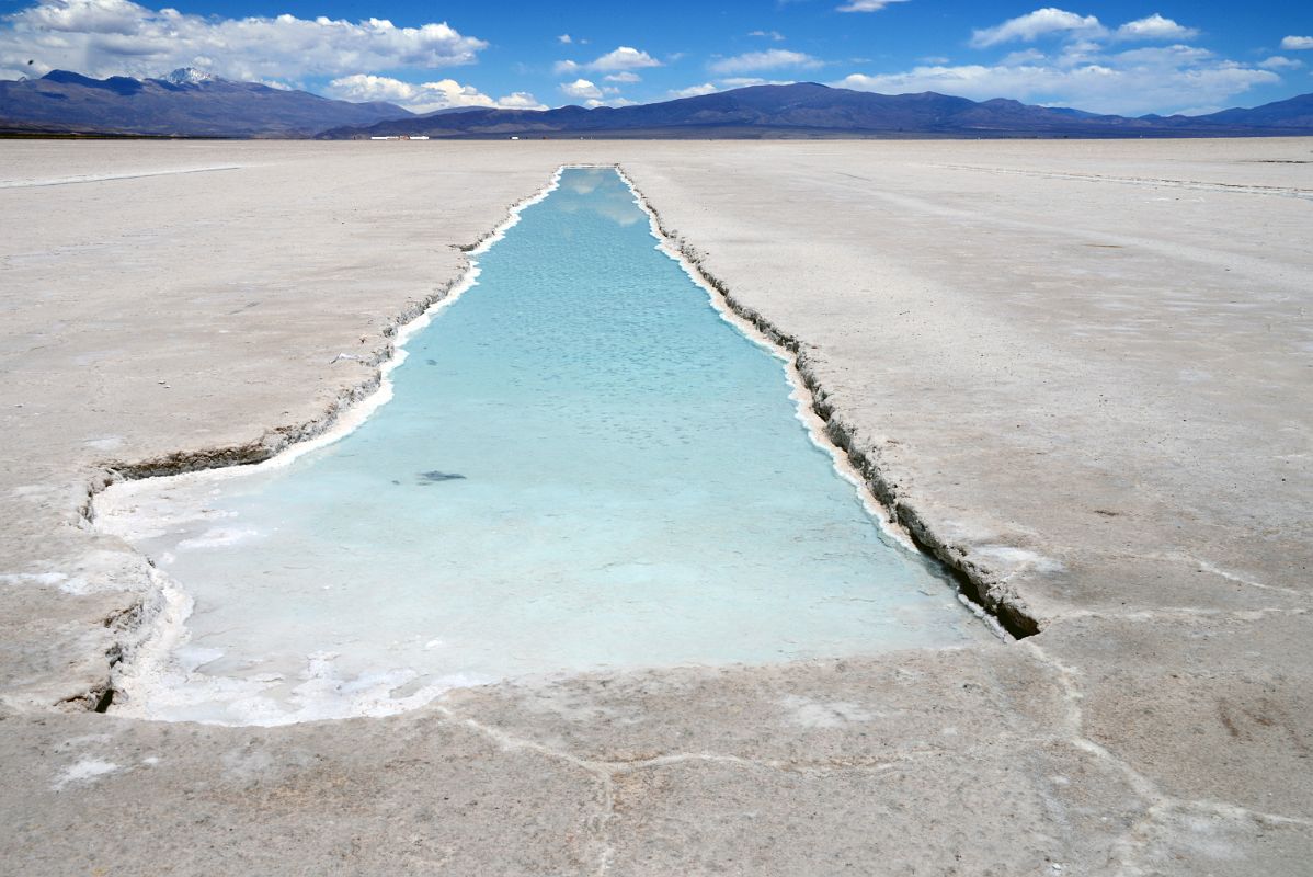 04 Salt Pool At Salinas Grandes Dry Salt Lake Argentina